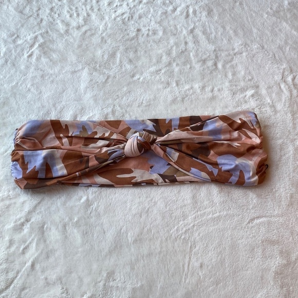 New! Stone Fox Swim Lele knotted bandeau top pastel petal 19662 - Picture 5 of 12